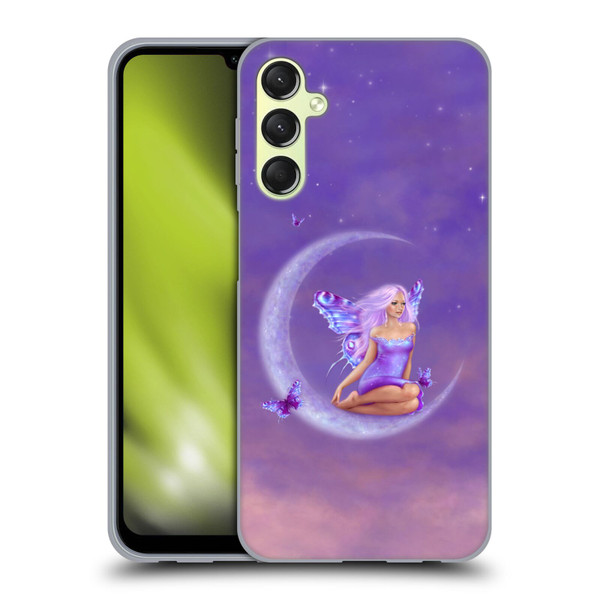 Rachel Anderson Pixies Lavender Moon Soft Gel Case for Samsung Galaxy A24 4G / Galaxy M34 5G