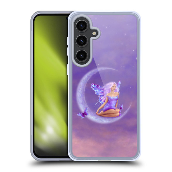 Rachel Anderson Pixies Lavender Moon Soft Gel Case for Samsung Galaxy S24+ 5G
