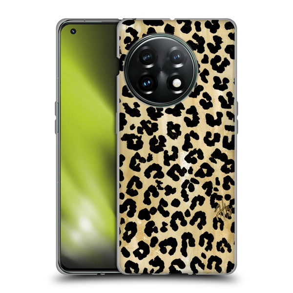 Haley Bush Pattern Painting Leopard Print Soft Gel Case for OnePlus 11 5G