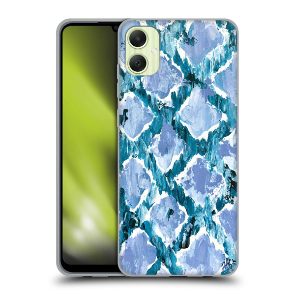 Haley Bush Pattern Painting Blue Diamond Soft Gel Case for Samsung Galaxy A05