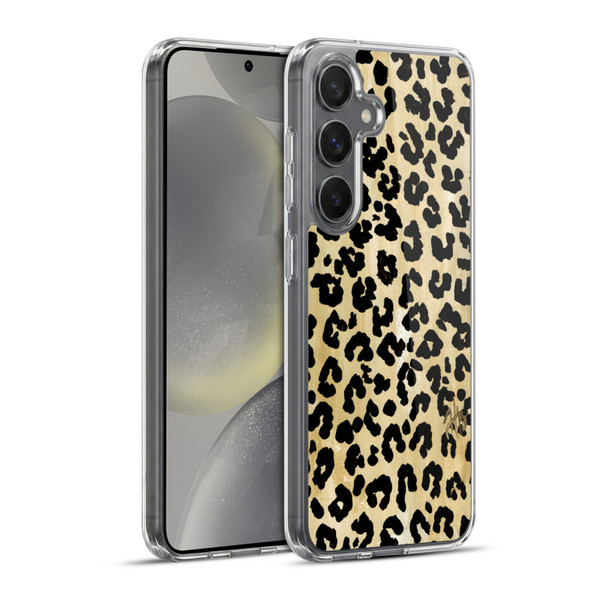 Haley Bush Pattern Painting Leopard Print Soft Gel Case for Samsung Galaxy S24+ 5G & MagSafe