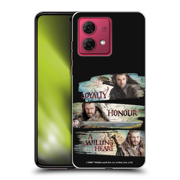 The Hobbit An Unexpected Journey Key Art Loyalty And Honour Soft Gel Case for Motorola Moto G84 5G