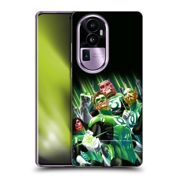 Green Lantern DC Comics Comic Book Covers Group Soft Gel Case for OPPO Reno10 Pro+