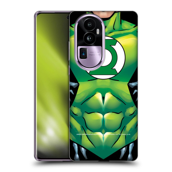 Green Lantern DC Comics Logos Uniform Soft Gel Case for OPPO Reno10 Pro+