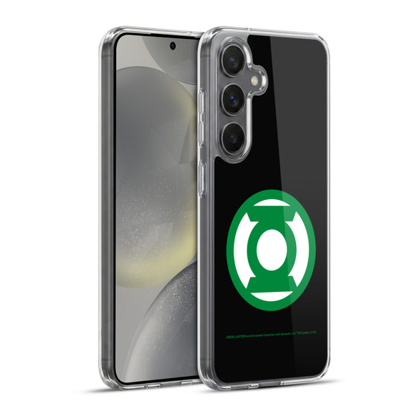 Green Lantern DC Comics Logos Black Soft Gel Case for Samsung Galaxy S24+ 5G & MagSafe