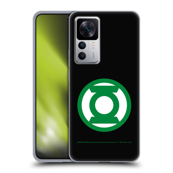 Green Lantern DC Comics Logos Black Soft Gel Case for Xiaomi 12T 5G / 12T Pro 5G / Redmi K50 Ultra 5G