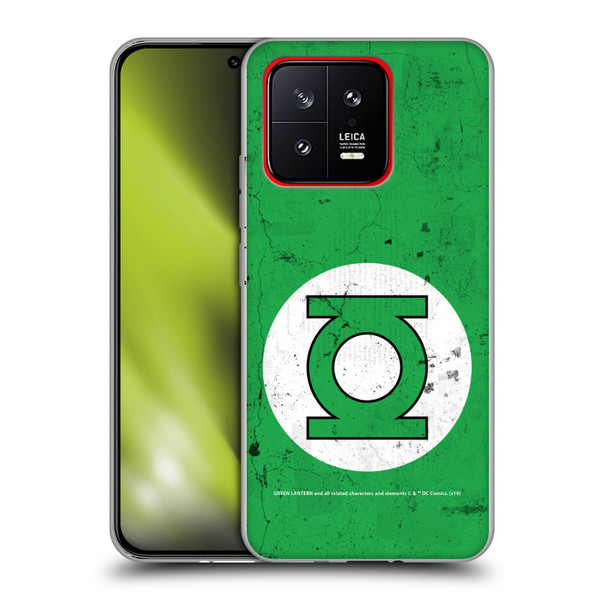 Green Lantern DC Comics Logos Classic Distressed Look Soft Gel Case for Xiaomi 13 5G