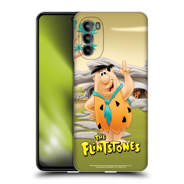 The Flintstones Characters Fred Flintstones Soft Gel Case for Motorola Moto G82 5G