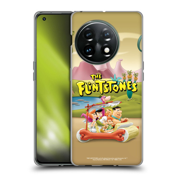 The Flintstones Characters Stone Car Soft Gel Case for OnePlus 11 5G