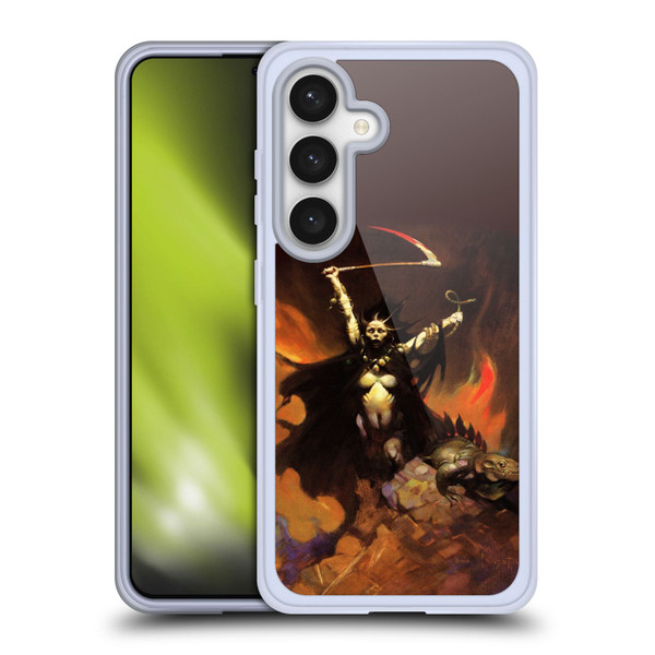 Frank Frazetta Fantasy Woman With A Scythe Soft Gel Case for Samsung Galaxy S24 5G