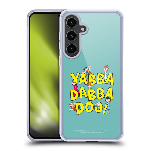 The Flintstones Graphics Yabba-Dabba-Doo Soft Gel Case for Samsung Galaxy S24+ 5G