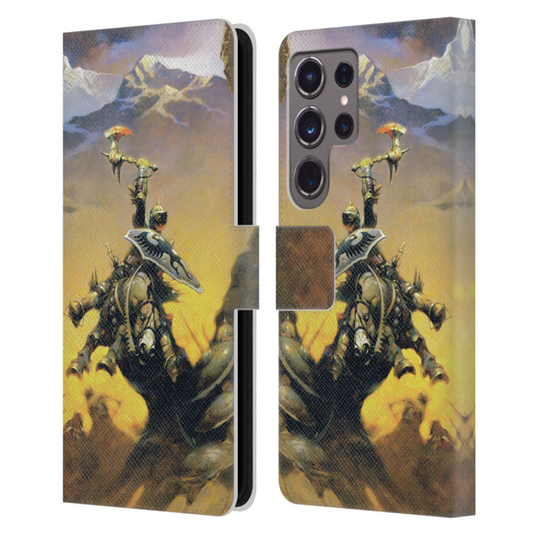 Frank Frazetta Medieval Fantasy Eternal Champion Leather Book Wallet Case Cover For Samsung Galaxy S24 Ultra 5G