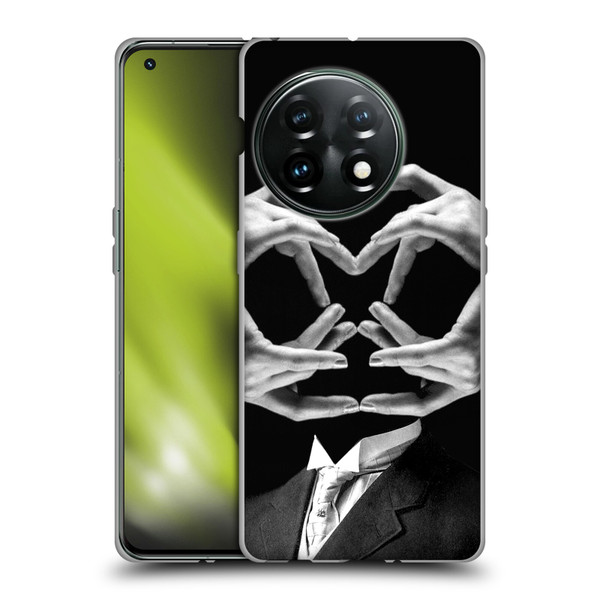 LouiJoverArt Black And White Mr Handy Man Soft Gel Case for OnePlus 11 5G