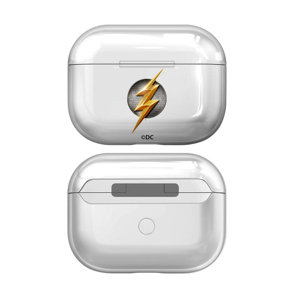 Justice League Movie Logos The Flash Clear Hard Crystal Cover Case for Apple AirPods Pro 2 Charging Case