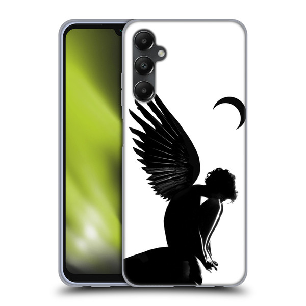 LouiJoverArt Black And White Angel Soft Gel Case for Samsung Galaxy A05s