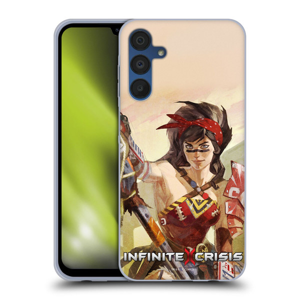 Infinite Crisis Characters Atomic Wonder Woman Soft Gel Case for Samsung Galaxy A15