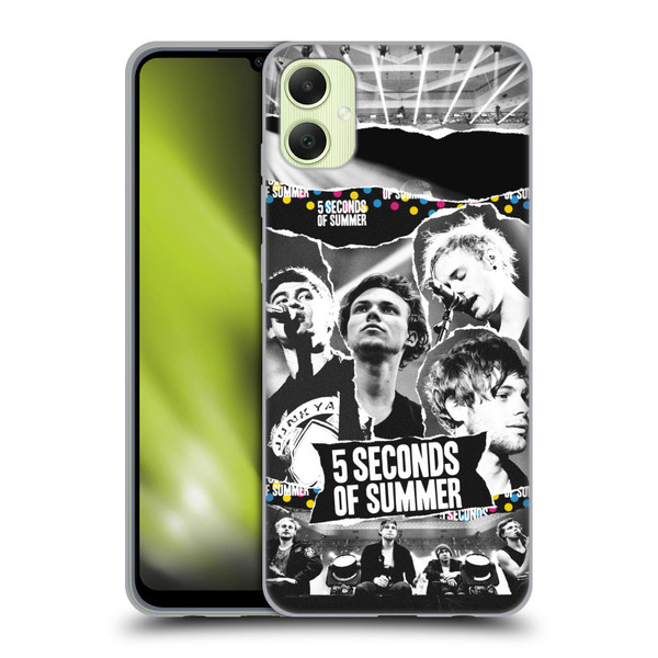 5 Seconds of Summer Posters Torn Papers 1 Soft Gel Case for Samsung Galaxy A05