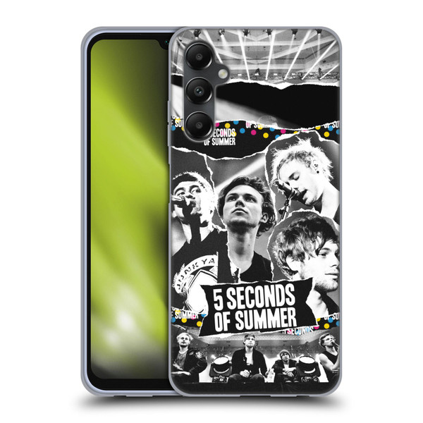 5 Seconds of Summer Posters Torn Papers 1 Soft Gel Case for Samsung Galaxy A05s
