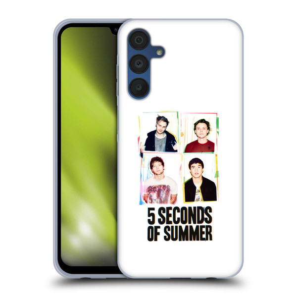 5 Seconds of Summer Posters Polaroid Soft Gel Case for Samsung Galaxy A15