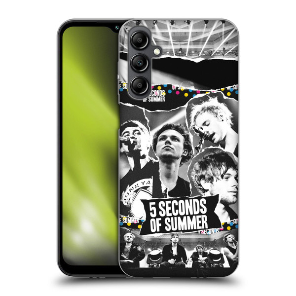 5 Seconds of Summer Posters Torn Papers 1 Soft Gel Case for Samsung Galaxy M14 5G