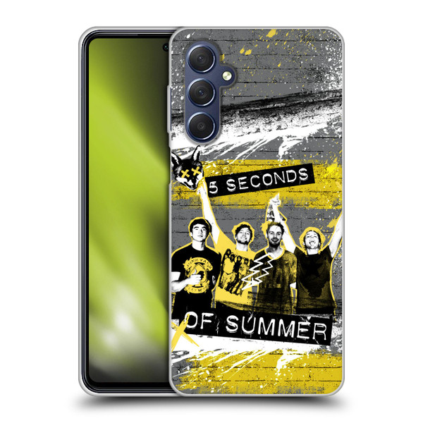 5 Seconds of Summer Posters Splatter Soft Gel Case for Samsung Galaxy M54 5G