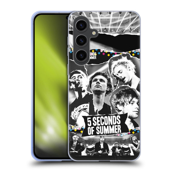 5 Seconds of Summer Posters Torn Papers 1 Soft Gel Case for Samsung Galaxy S24+ 5G