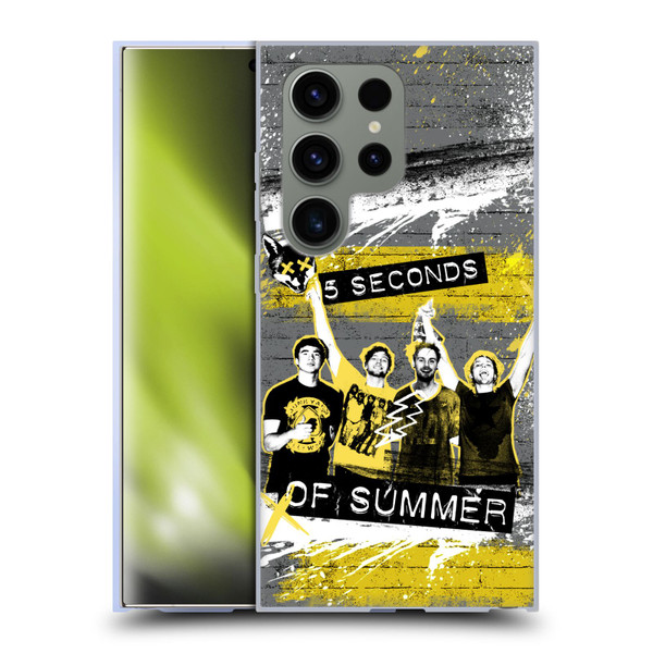 5 Seconds of Summer Posters Splatter Soft Gel Case for Samsung Galaxy S24 Ultra 5G