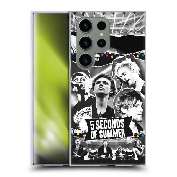 5 Seconds of Summer Posters Torn Papers 1 Soft Gel Case for Samsung Galaxy S24 Ultra 5G