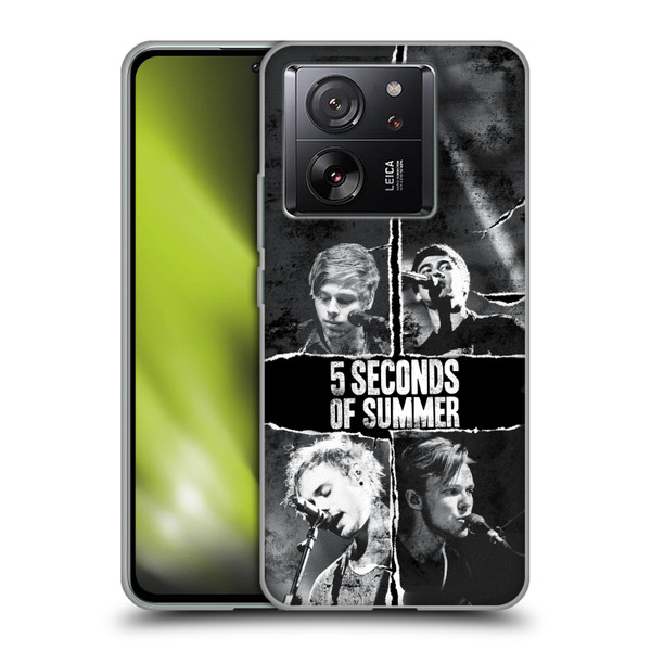 5 Seconds of Summer Posters Torn Papers 2 Soft Gel Case for Xiaomi 13T 5G / 13T Pro 5G