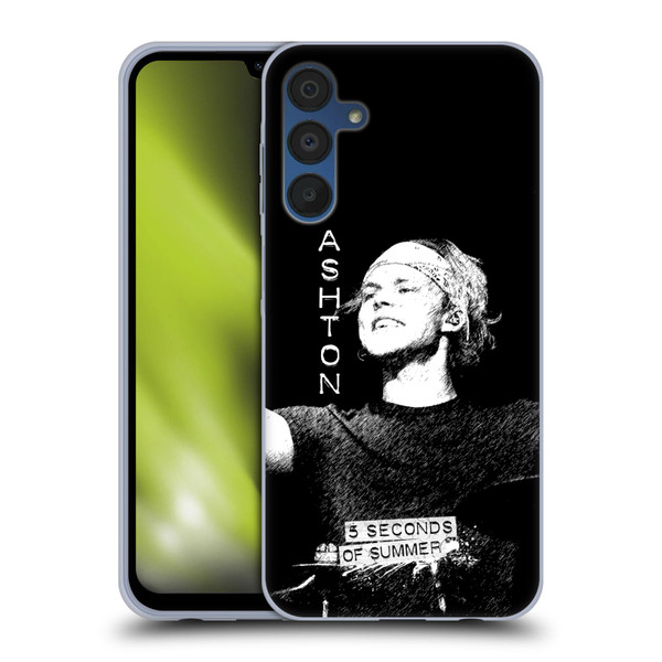5 Seconds of Summer Solos BW Ashton Soft Gel Case for Samsung Galaxy A15