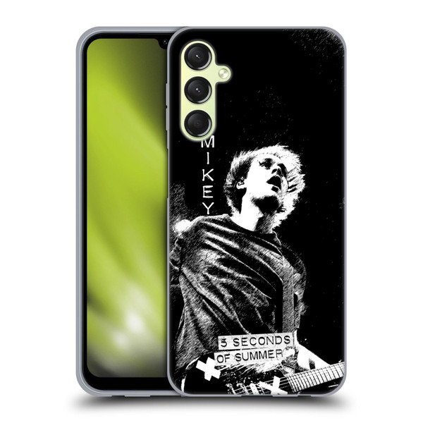 5 Seconds of Summer Solos BW Mikey Soft Gel Case for Samsung Galaxy A24 4G / Galaxy M34 5G