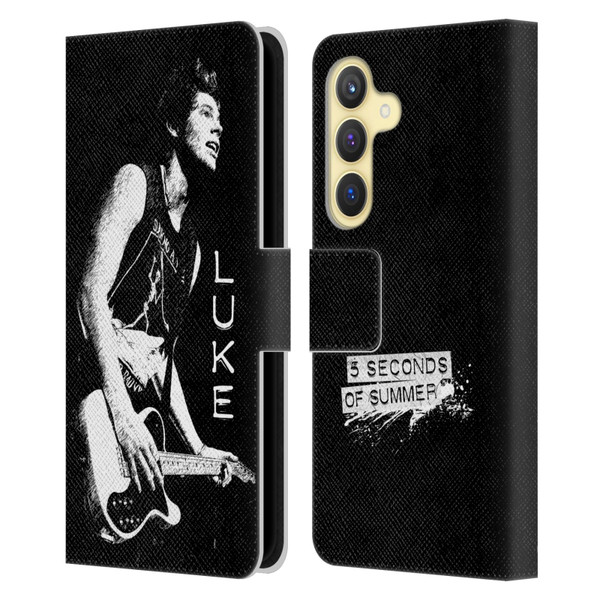 5 Seconds of Summer Solos BW Luke Leather Book Wallet Case Cover For Samsung Galaxy S24 5G