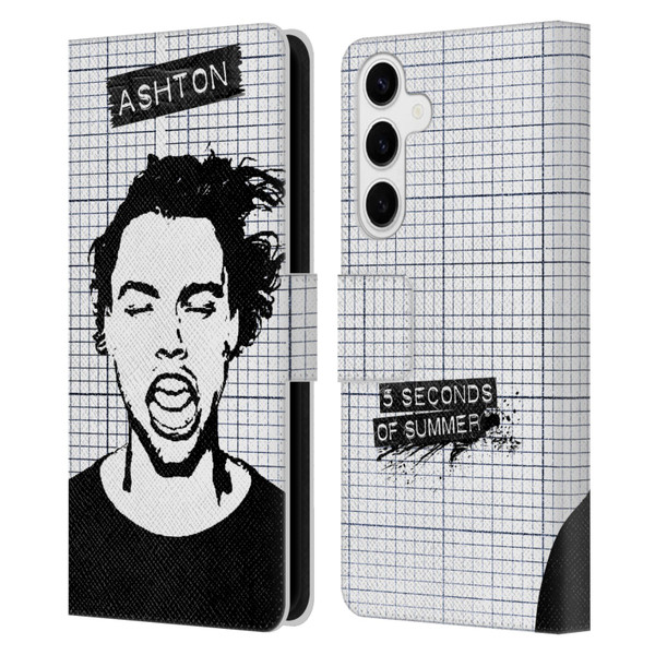 5 Seconds of Summer Solos Grained Ashton Leather Book Wallet Case Cover For Samsung Galaxy S24+ 5G