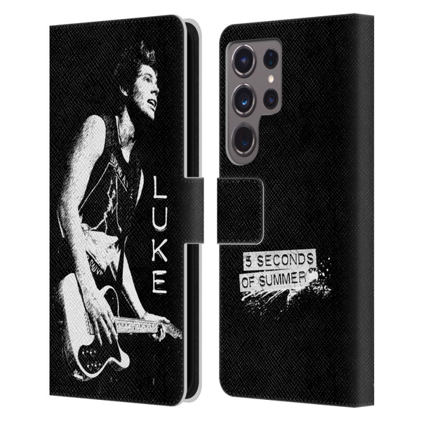 5 Seconds of Summer Solos BW Luke Leather Book Wallet Case Cover For Samsung Galaxy S24 Ultra 5G