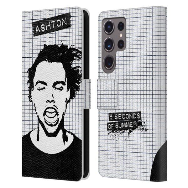 5 Seconds of Summer Solos Grained Ashton Leather Book Wallet Case Cover For Samsung Galaxy S24 Ultra 5G