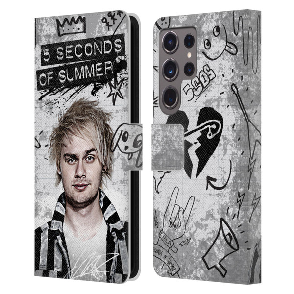5 Seconds of Summer Solos Vandal Mikey Leather Book Wallet Case Cover For Samsung Galaxy S24 Ultra 5G