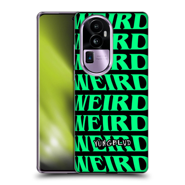 Yungblud Graphics Weird! Text Soft Gel Case for OPPO Reno10 Pro+