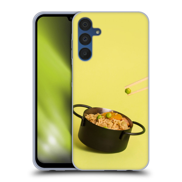 Pepino De Mar Foods Fried Rice Soft Gel Case for Samsung Galaxy A15