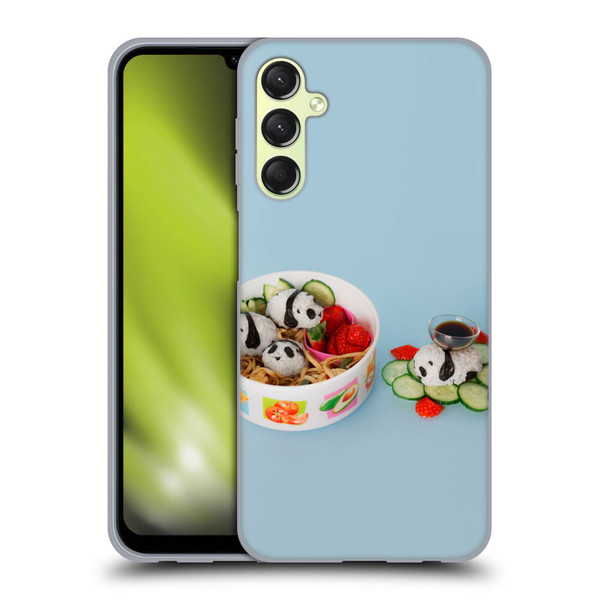 Pepino De Mar Foods Panda Rice Ball Soft Gel Case for Samsung Galaxy A24 4G / Galaxy M34 5G