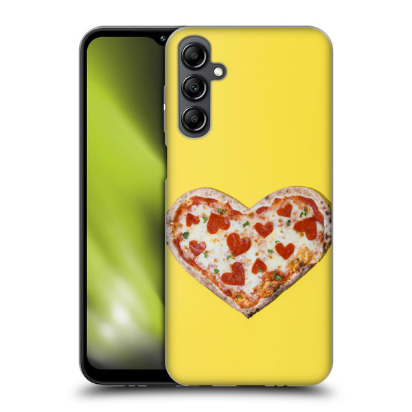 Pepino De Mar Foods Heart Pizza Soft Gel Case for Samsung Galaxy M14 5G