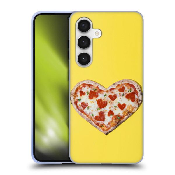 Pepino De Mar Foods Heart Pizza Soft Gel Case for Samsung Galaxy S24 5G