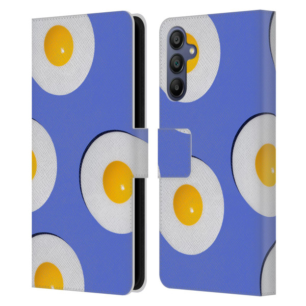 Pepino De Mar Patterns 2 Egg Leather Book Wallet Case Cover For Samsung Galaxy A15