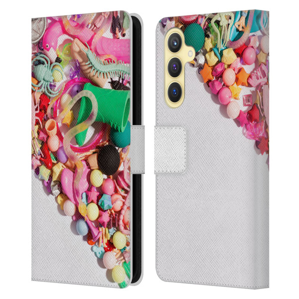 Pepino De Mar Patterns 2 Toy Leather Book Wallet Case Cover For Samsung Galaxy S23 FE 5G