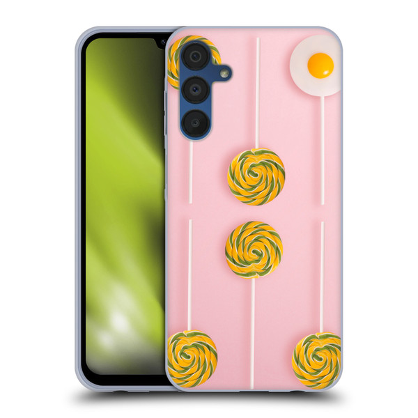 Pepino De Mar Patterns 2 Lollipop Soft Gel Case for Samsung Galaxy A15