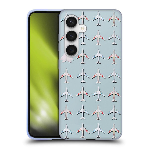Pepino De Mar Patterns 2 Airplane Soft Gel Case for Samsung Galaxy S24 5G