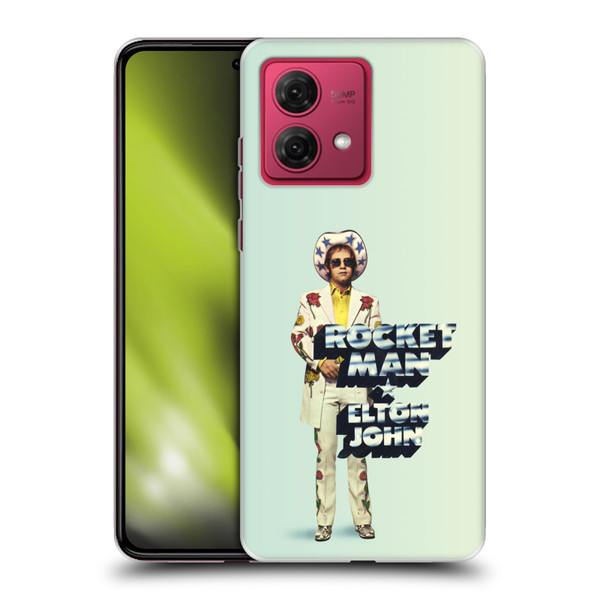 Elton John Artwork Rocket Man Single Soft Gel Case for Motorola Moto G84 5G