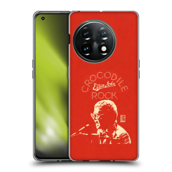 Elton John Artwork Crocodile Rock Single Soft Gel Case for OnePlus 11 5G