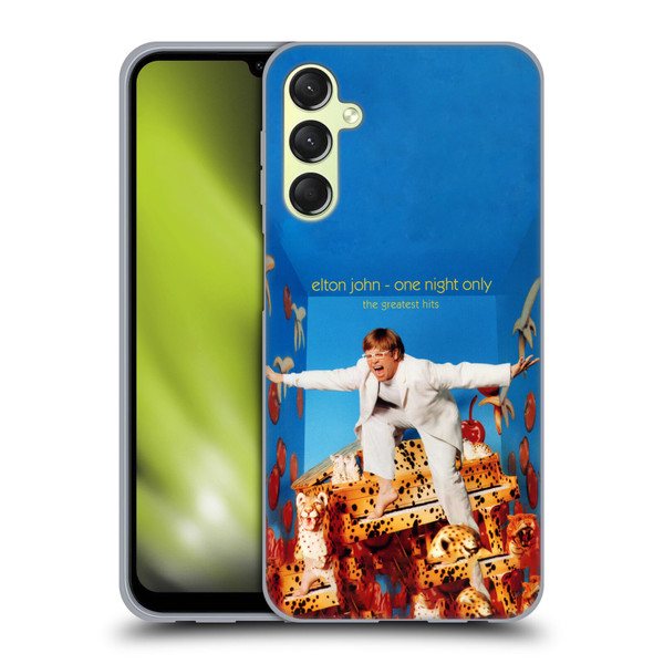 Elton John Artwork One Night Only Album Soft Gel Case for Samsung Galaxy A24 4G / M34 5G