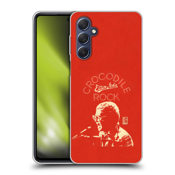 Elton John Artwork Crocodile Rock Single Soft Gel Case for Samsung Galaxy M54 5G
