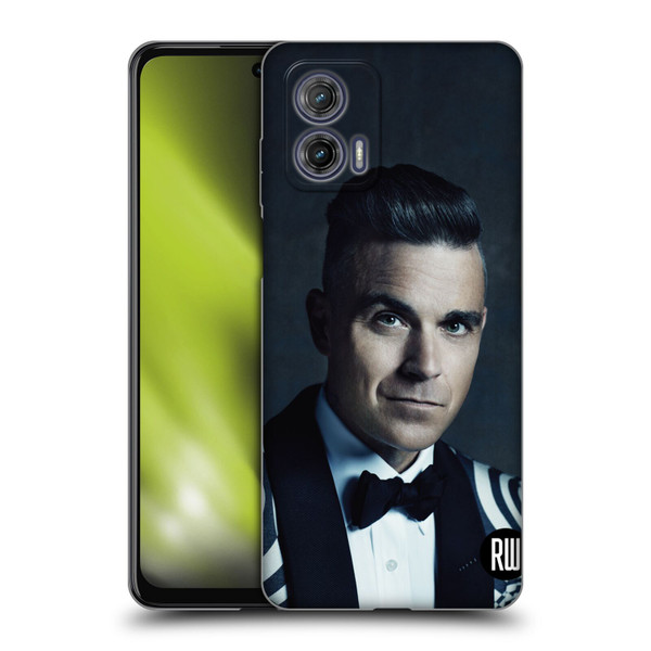 Robbie Williams Calendar Printed Tux Soft Gel Case for Motorola Moto G73 5G